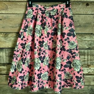 Forever 21 Gathered Floral Skirt